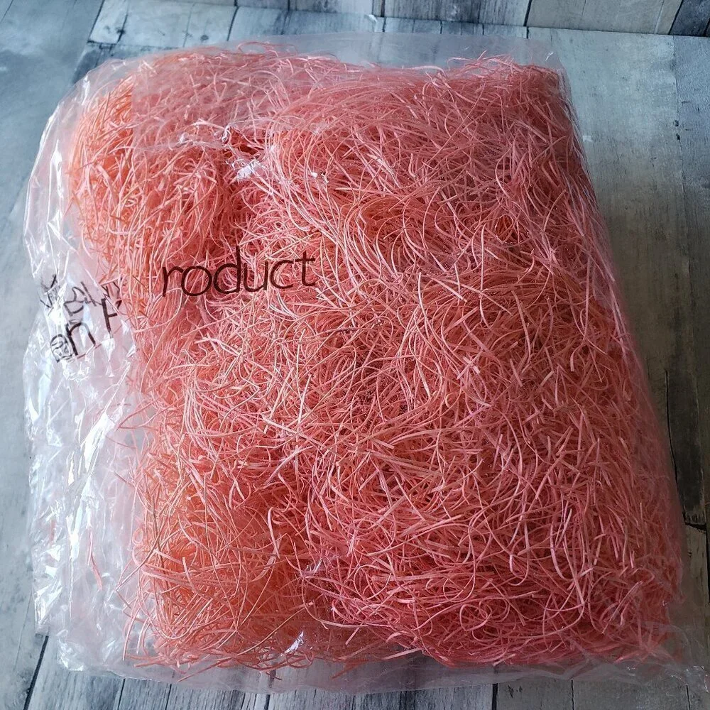 Wood excelsior Grass “pink tone color” 6 oz.
